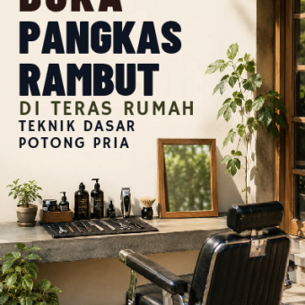 Buka Pangkas Rambut di Teras Rumah: Teknik Dasar Potong Pria 