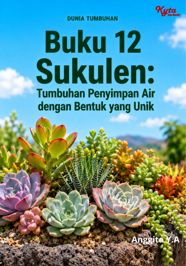 Buku 12 Sukulen: Tumbuhan Penyimpan Air dengan Bentuk yang Unik 