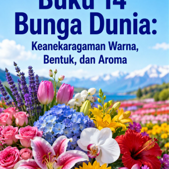 Buku 14 Bunga Dunia: Keanekaragaman Warna, Bentuk, dan Aroma 