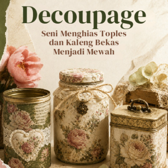 Decoupage: Seni Menghias Toples dan Kaleng Bekas Menjadi Mewah 