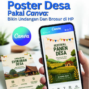 Desain Poster Desa Pakai Canva: Bikin Undangan  dan Brosur di HP