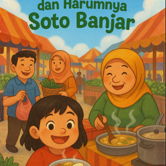 Pasar Ramai dan Harumnya Soto Banjar