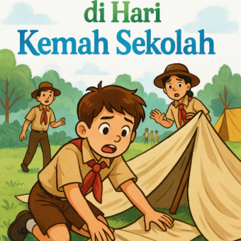 Tenda Roboh di Hari Kemah Sekolah